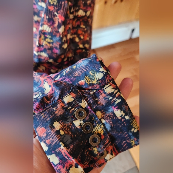 Tulle by Anthropologie Button Up Shirt Dress with Pockets Size XS - Picture 9 of 14